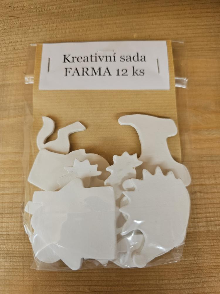 Kreativní sada FARMA / hladká - 12 ks