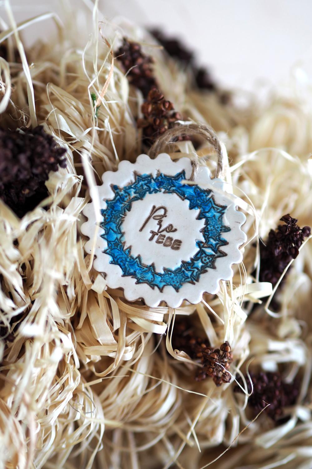 Kolečko s ozdobným nápisem