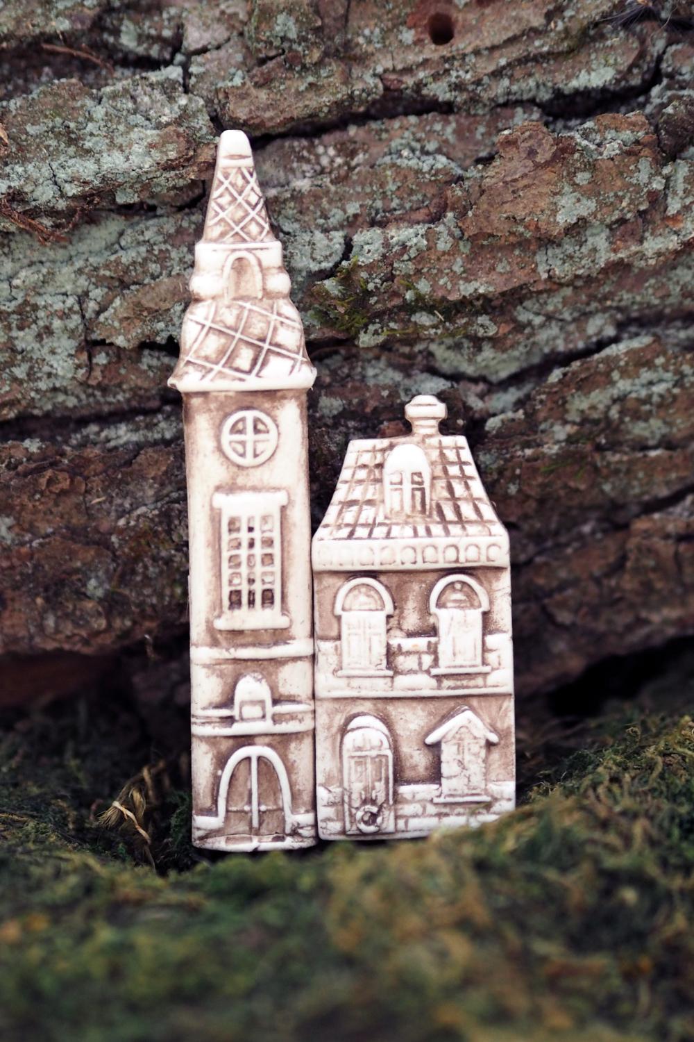 Domek v bílé patině, mix, velikost M, Creall